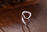 Adjustable Sterling Silver Heart Ring Setting Plated 925 Silver Base