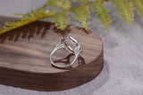 925 Silver Ring Base Adjustable Ring Setting R953B