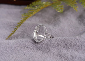925 Silver Ring Base Adjustable Ring Setting R953B