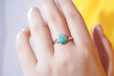 Adjustable Sterling Silver Ring Base 6x9mm Oval Blank R957B