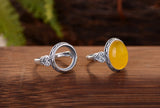 Thai Silver Ring Base Adjustable R813B