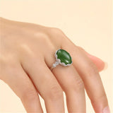 925 Sterling Silver Adjustable Ring Base for 10X14mm Cabochons