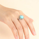 925 Silver Oval Cabochon Adjustable Ring Setting