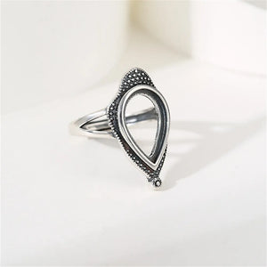 Antique Style Thai Silver Ring Blank for 10x14mm Cabochons
