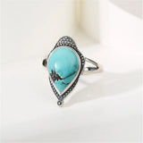 Antique Style Thai Silver Ring Blank for 10x14mm Cabochons