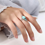 Antique Style Thai Silver Ring Blank for 10x14mm Cabochons