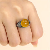 Adjustable Thai Silver Ring Setting for 12x12mm Cabochons SR0106