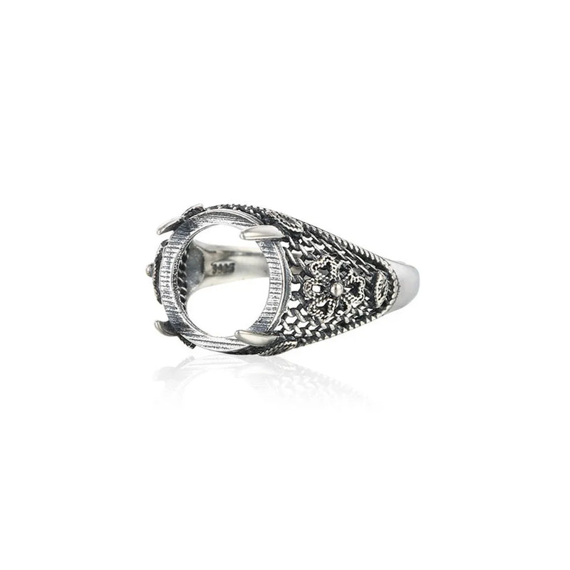 Adjustable Ring Base Thai Silver SR0132