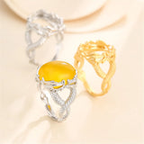 925 Silver Adjustable Ring Base for 13X17mm Oval Cabochons