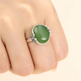 Antique Style Thai Silver Ring Blank for 13x16mm Oval Cabochons