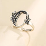 Antique Style Thai Silver Ring Blank for 13x16mm Oval Cabochons