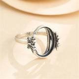 Antique Style Thai Silver Ring Blank for 13x16mm Oval Cabochons