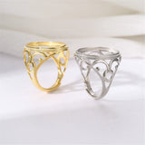 925 Silver Adjustable Ring Base for 14X19mm Oval Cabochons