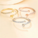 Adjustable Ring Base for 2mm-4mm Beads or Pearls Plated 925 Silver SR0116