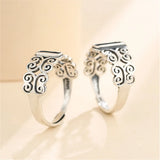 Thai Sterling Silver Ring Base for Saddle Cabochons, Adjustable Ring Setting