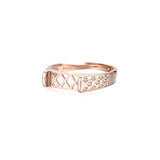 925 Silver Zircon Adjustable Ring Base for 5x11mm Cabochons