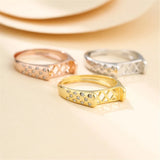 925 Silver Zircon Adjustable Ring Base for 5x11mm Cabochons