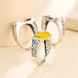 Adjustable Band Ring Setting for Cabochons Thai Sterling Silver SR0009