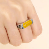 Adjustable Band Ring Setting for Cabochons Thai Sterling Silver SR0009