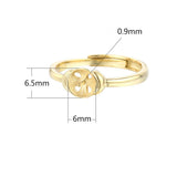 Adjustable 925 Silver Ring Setting for 6mm-8mm Beads or Pearls