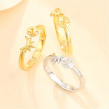 925 Silver Adjustable Ring Setting for 6-8mm Beads or Pearls