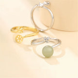 Adjustable 925 Silver Ring Setting for 6-8mm Round Beads or Pearls