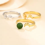 925 Silver Adjustable Ring Setting for 6-8mm Beads or Pearls