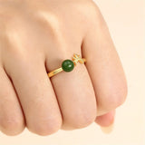 925 Silver Adjustable Ring Setting for 6-8mm Beads or Pearls