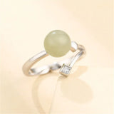 925 Silver Zircon Ring Setting Adjustable Ring Base SR0095