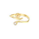 925 Silver Adjustable Ring Base for 6mm-8mm Round Beads or Pearls