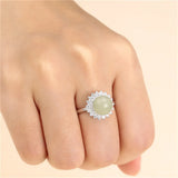 925 Silver Zircon Ring Setting Adjustable Ring Base SR0131