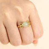 Adjustable Ring Base for 8-10mm Round Beads, 925 Silver Plated Ring Setting