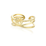 Adjustable 925 Silver Ring Base for Round Beads/Pearls