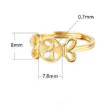 Adjustable Ring Base for 8-10mm Round Beads, 925 Silver Plated Ring Setting