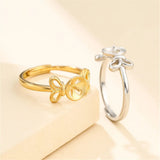 Adjustable Ring Base for 8-10mm Round Beads, 925 Silver Plated Ring Setting