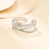 Adjustable 925 Silver Ring Base for Round Beads/Pearls