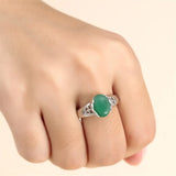 925 Silver Adjustable Ring Blank for Oval Cabochons 8x10mm/10x12mm