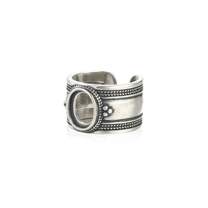Antique Style Ring Setting Thai Silver Adjustable Ring Base SR0403