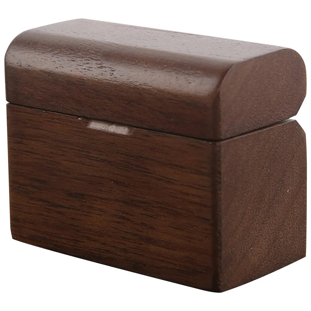 Vintage Wedding Ring Box Wooden Gift Engagement Proposal