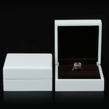 Ring Box Couple Wedding Organizer Storage Display Holding Jewelry Case