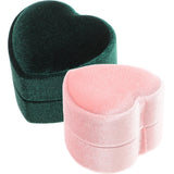 Heart Shaped Ring Box Gift Wedding Engagement Proposal Case