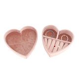 Heart Shaped Ring Box Small Organizer Mini Travel Case for Women