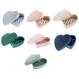 Heart Shaped Ring Box Small Organizer Mini Travel Case for Women