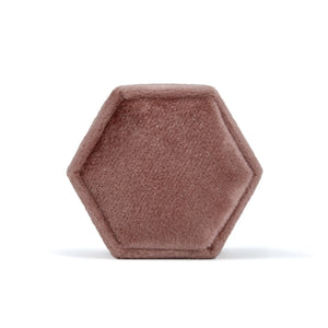 Velvet Couple Ring Box Double Rings Jewelry Packaging Box