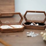 Ring Box Jewelry Storage Ceremony Customize Proposal Ring Rustic Wedding Gift