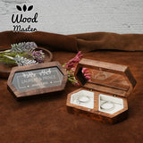 Ring Box Jewelry Storage Ceremony Customize Proposal Ring Rustic Wedding Gift