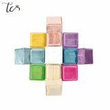 Velvet Ring Box for Wedding Ceremony Double Display Holder