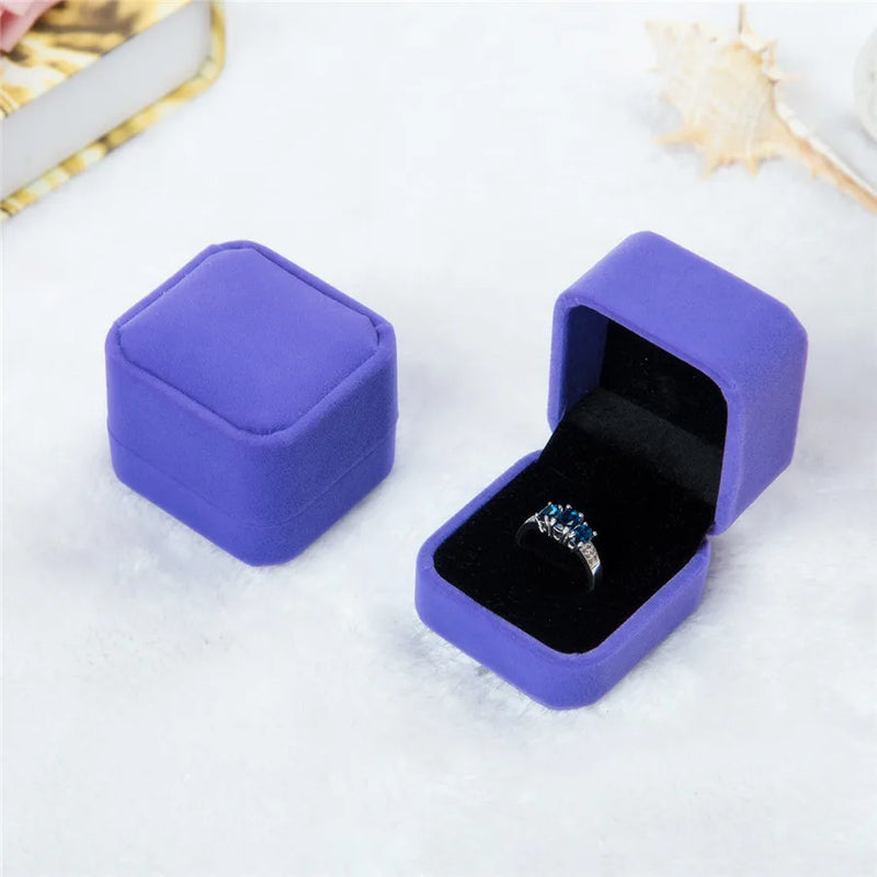 Elegant Ring Box - Luxury Velvet Jewelry Case