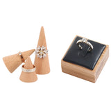 Ring Bracelet Jewelry Display Stand & Wood Ring Holder