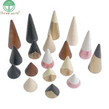Ring Cone Set Wood Mother's Jewelry Display Ring Organiser Ringorganiser C...